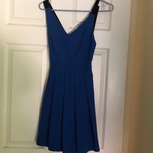 Cobalt blue mini dress